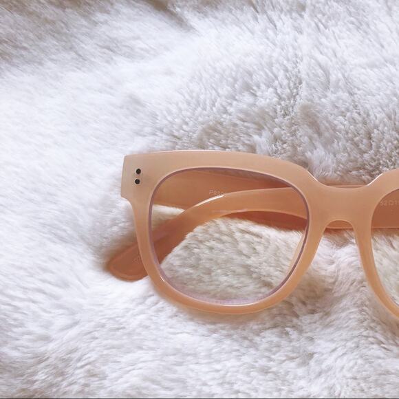 Juliette Clear Pink Computer Blue Light Glasses - Picture 2 of 9